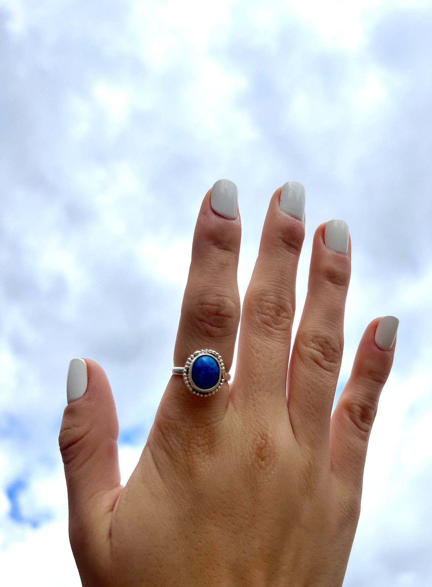 lapis lazuli oval ring