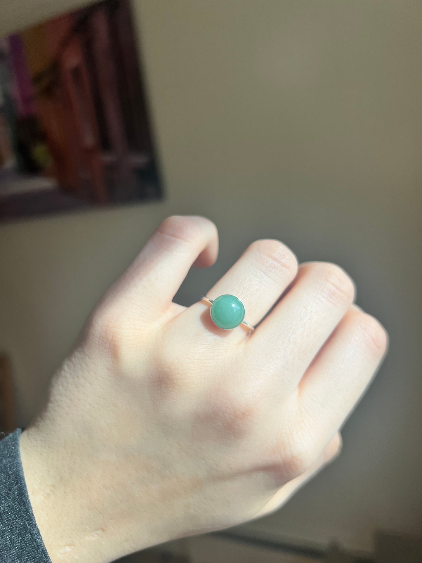 Large Aventurine Ring