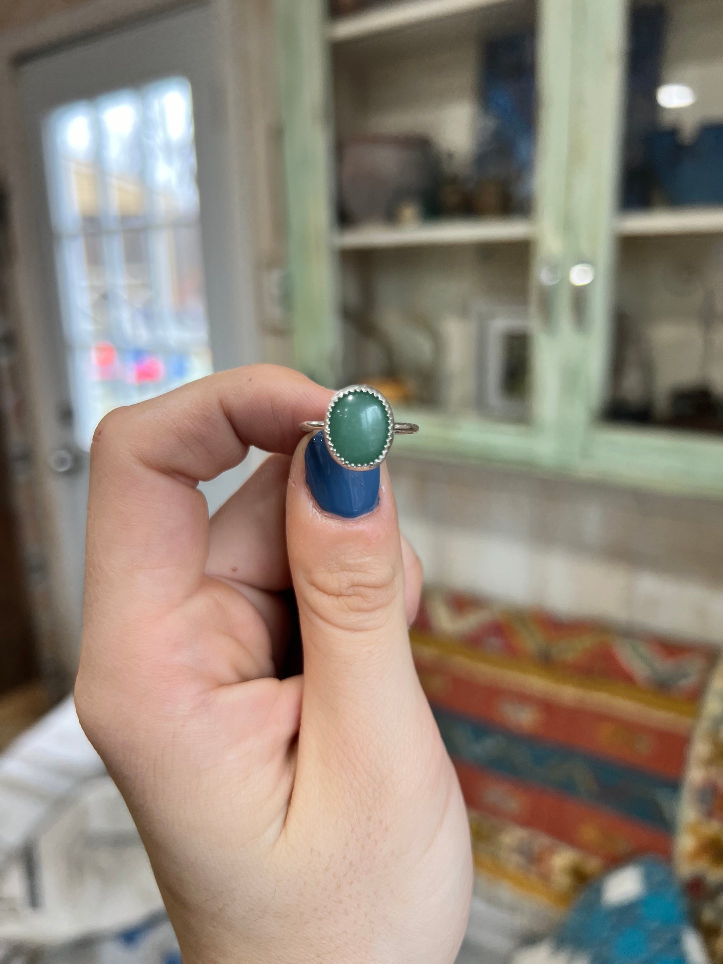 Oval Aventurine Ring