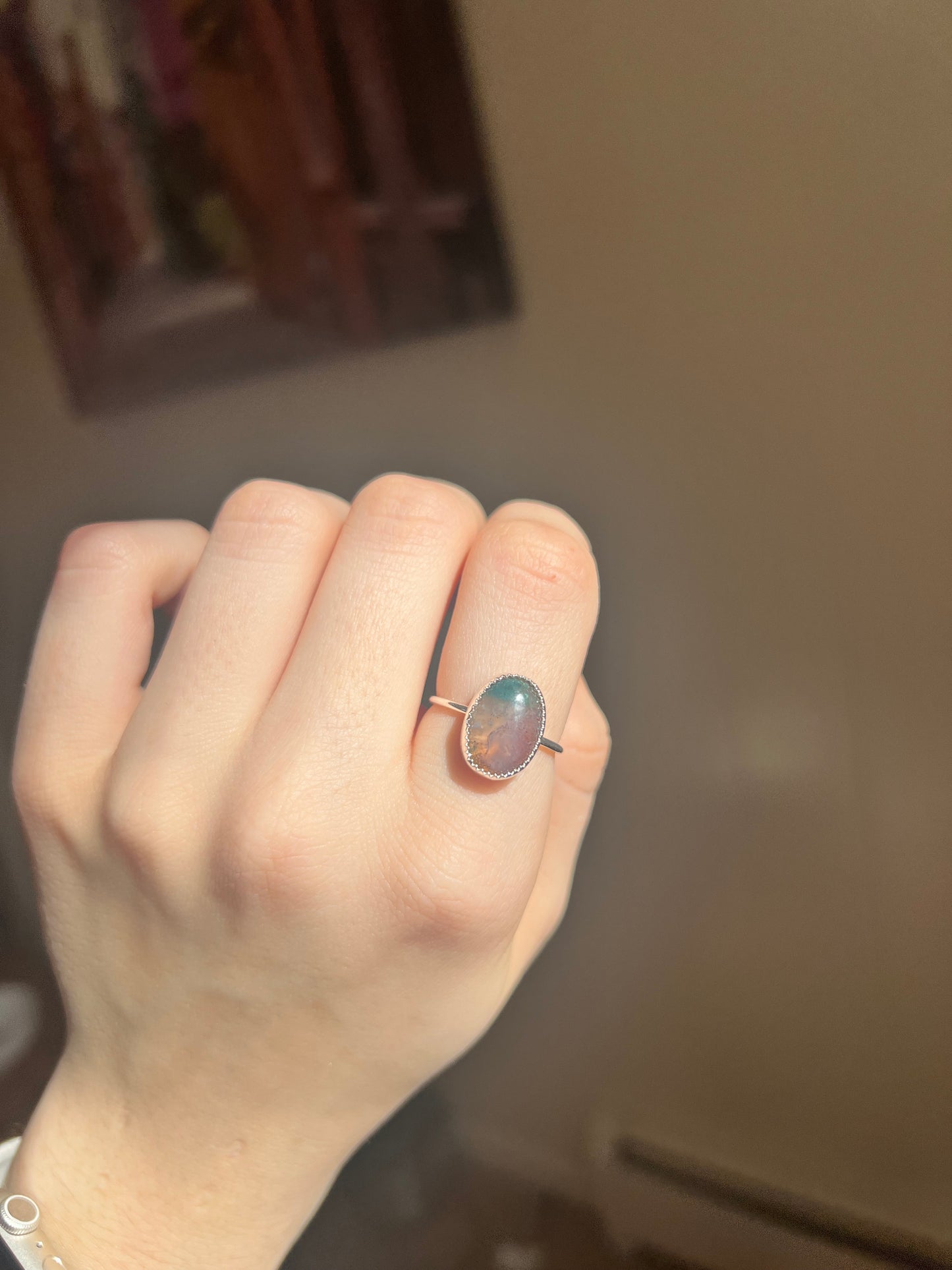 Multicolored Jasper Ring