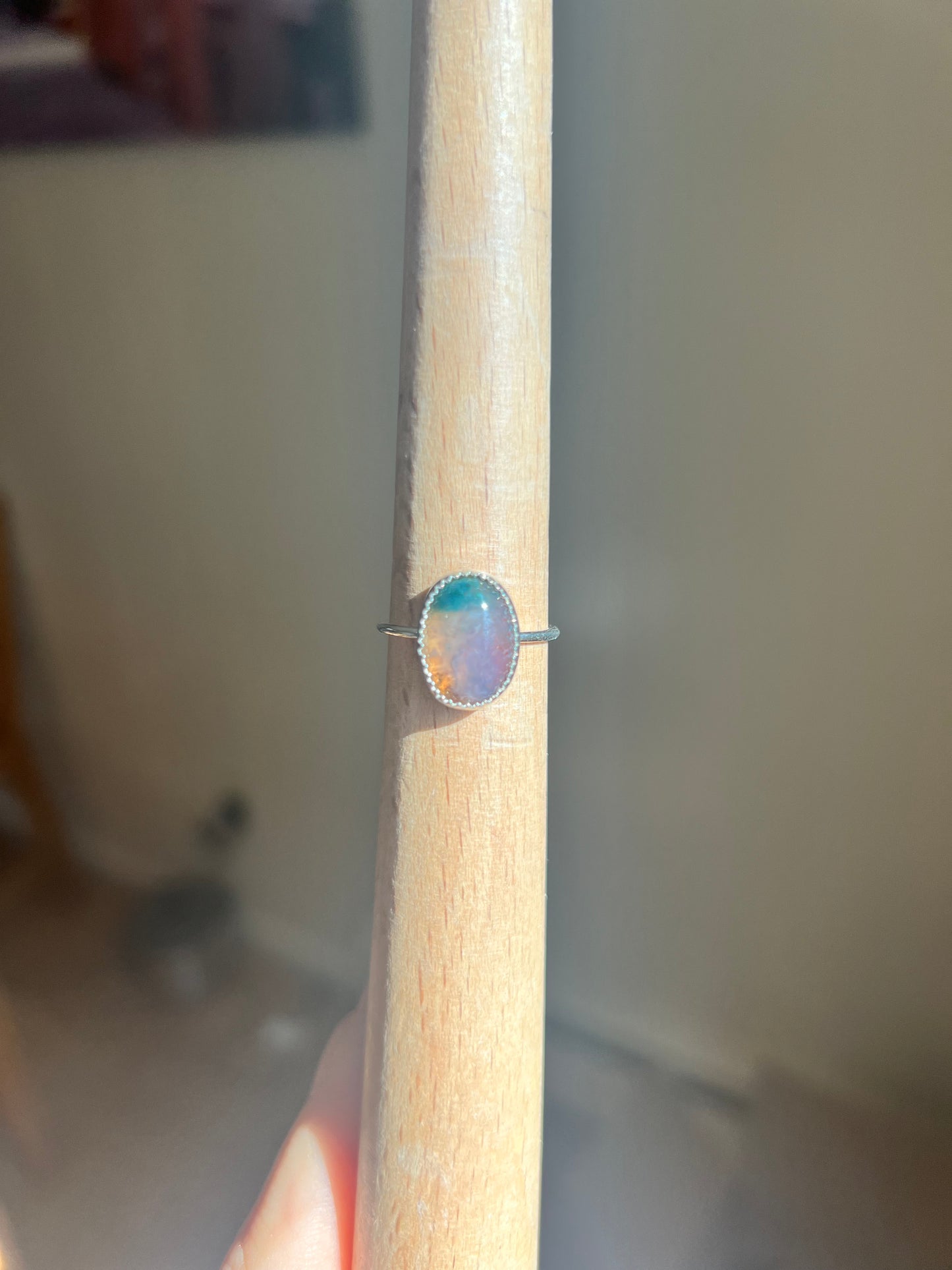 Multicolored Jasper Ring